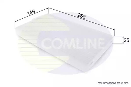 EKF344 COMLINE ФИЛЬТР САЛОНА