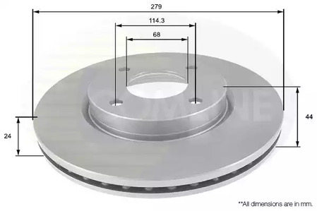 Тормозные диски COMLINE ADC0284V