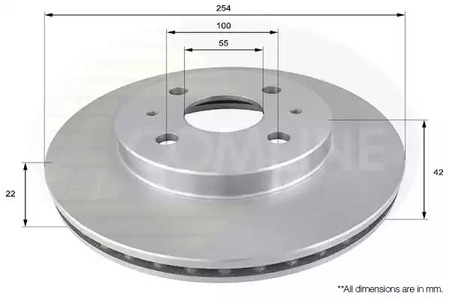 Тормозные диски COMLINE ADC0618V