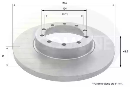 Тормозные диски COMLINE ADC1253
