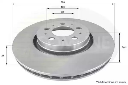 Тормозные диски COMLINE ADC1925V