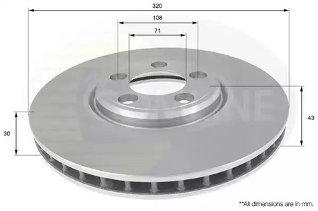 Тормозные диски COMLINE ADC1254V