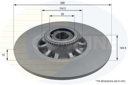 тормозные диски COMLINE ADC1164