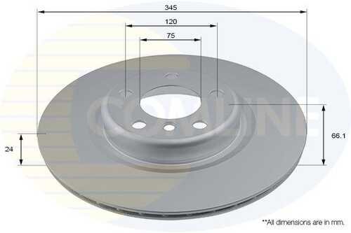 Диск торм bmw 1 series 10- 2 series 14- 3 series 11- 4 series 13- (с покрытием) COMLINE ADC2837V