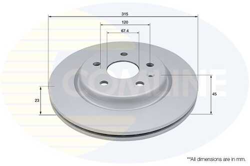 Диск торм COMLINE ADC2973V