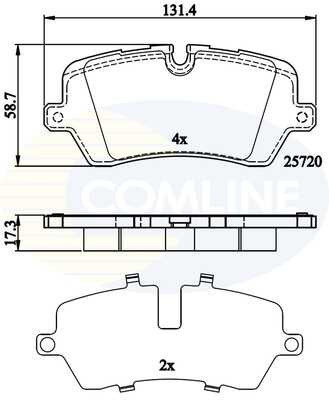 CBP02256 COMLINE Тормозные колодки