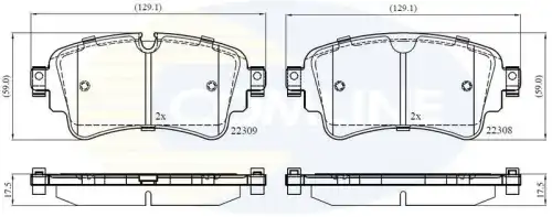 Колодки торм зад COMLINE CBP02362