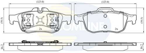 Колодки торм renault latitude 10-talisman 15- COMLINE CBP02425