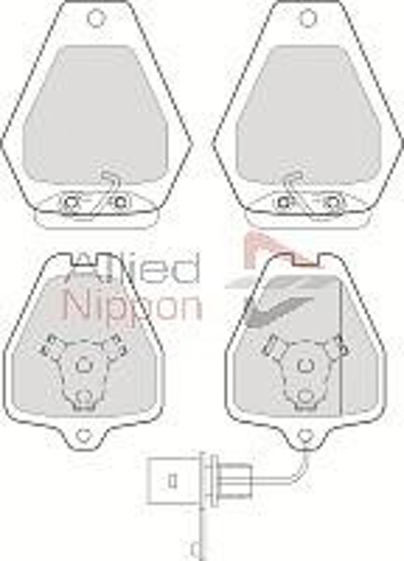 Колодки пер audi a6 3.7 99-/а8 2.8-4.2/2.5tdi 94-02 (с датчиком) COMLINE CBP1884