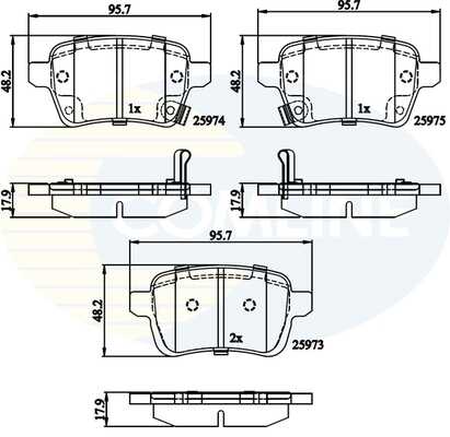 Тормозные колодки COMLINE CBP32279