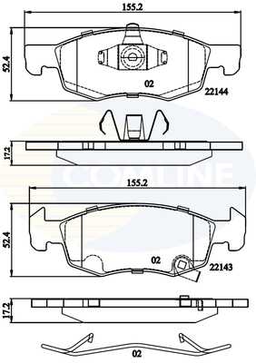 Тормозные колодки COMLINE CBP32301