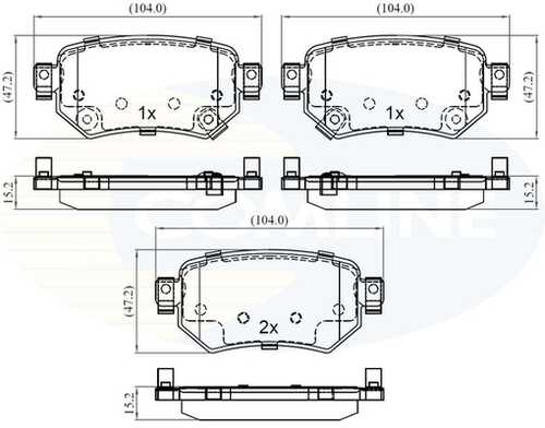 Колодки торм mazda 6 12- COMLINE CBP32386