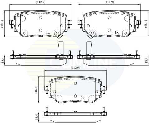 Колодки торм COMLINE CBP32458