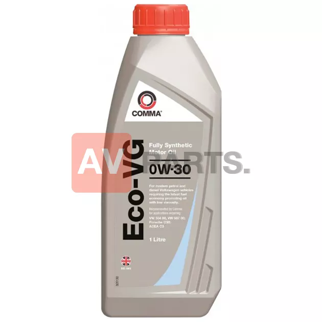 Cинтетическое моторное масло comma eco-vg 0w-30 COMMA ECOVG1L