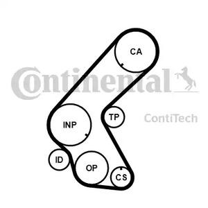 CT1014 CONTITECH Ремень ГРМ