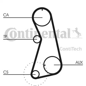 Комплект ремня ГРМ CONTITECH CT630K4