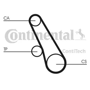 Фото 1 CT1109K1 CONTITECH Комплект ремня ГРМ