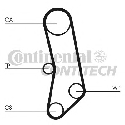 CT503K1 CONTITECH Комплект ремня ГРМ