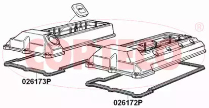 Прокладка клапанной крышки CORTECO 026172P
