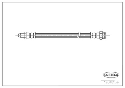 Шланг тормозной CORTECO 19018139