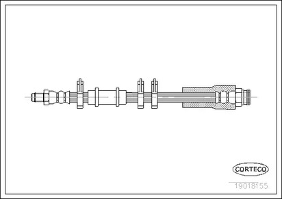 Шланг тормозной CORTECO 19018155