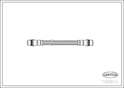 19018172 CORTECO Шланг тормозной
