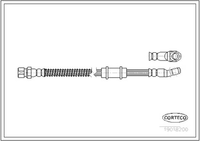 19018200 CORTECO Шланг тормозной