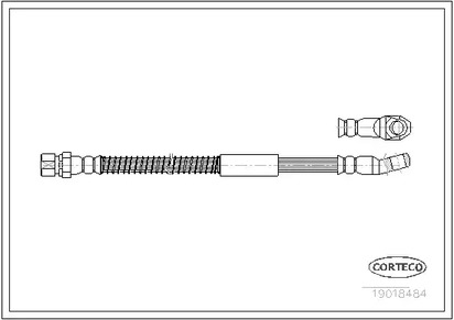 Шланг тормозной CORTECO 19018484