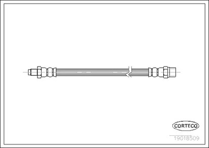 Шланг тормозной CORTECO 19018509
