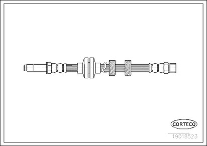 Шланг тормозной CORTECO 19018523