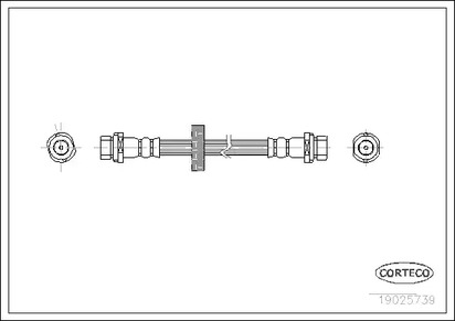 Шланг тормозной CORTECO 19025739
