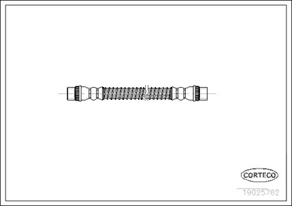 Шланг тормозной CORTECO 19025762