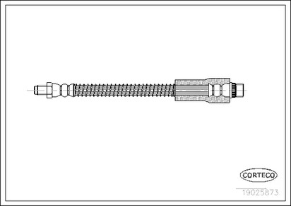 19025873 CORTECO Шланг тормозной