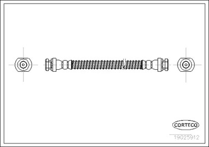 Шланг тормозной CORTECO 19025912