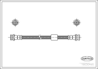 Шланг тормозной CORTECO 19030495