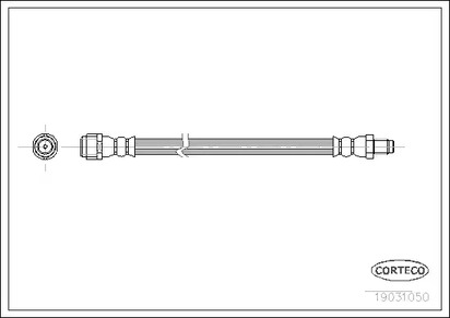 Шланг тормозной CORTECO 19031050