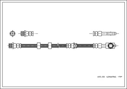 19031632 CORTECO Шланг тормозной