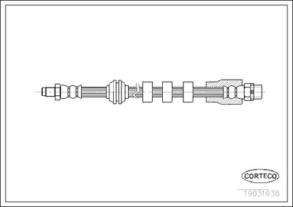 Шланг тормозной CORTECO 19031638