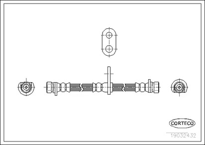 Шланг тормозной CORTECO 19032432