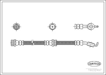 Шланг тормозной CORTECO 19032497