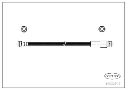 19032978 CORTECO Шланг тормозной