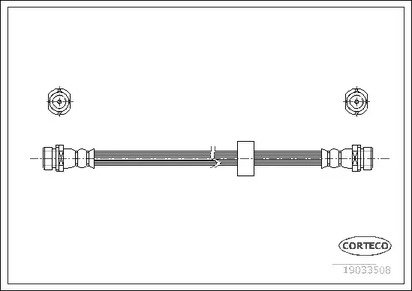 Шланг тормозной CORTECO 19033508