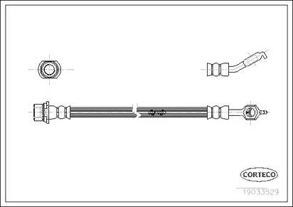 Шланг тормозной CORTECO 19033529