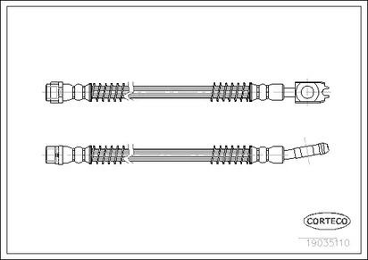 Шланг тормозной CORTECO 19035110
