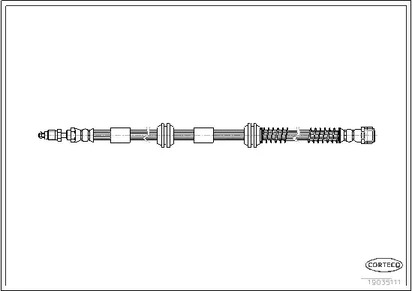 Шланг тормозной CORTECO 19035111