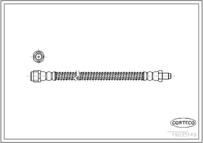 Шланг тормозной CORTECO 19035149