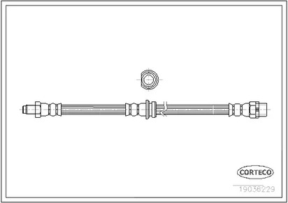 Тормозной шланг CORTECO 19036229