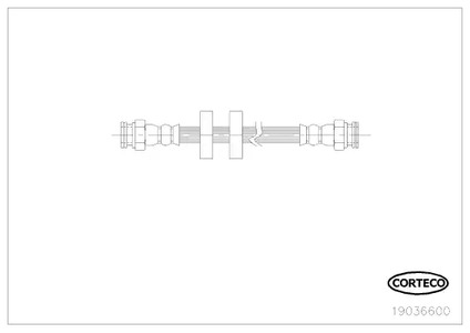 Шланг тормозной CORTECO 19036600