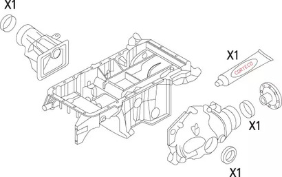 Прокладка дифференциала CORTECO 19535862