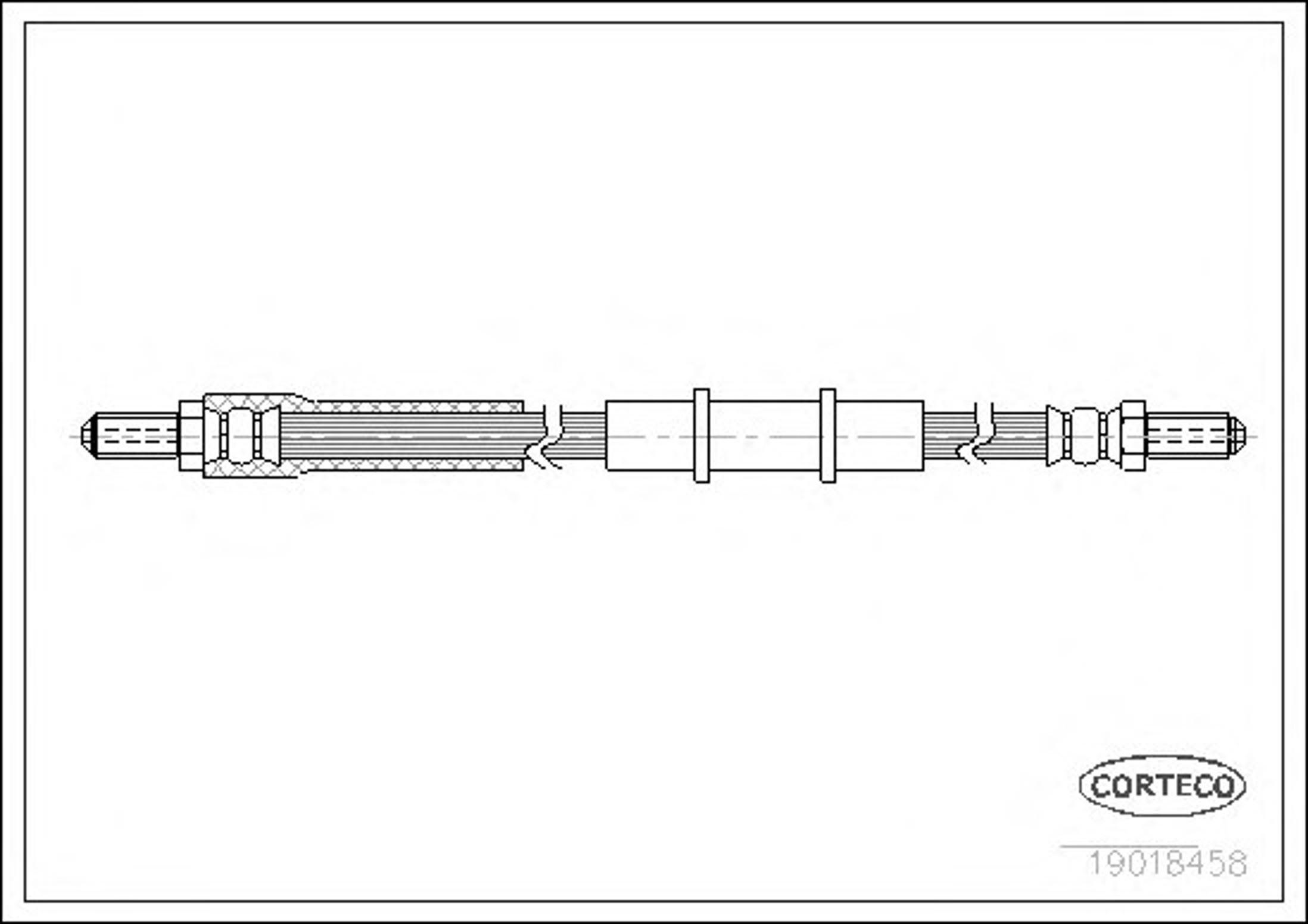 Шланг тормозной CORTECO 19018458